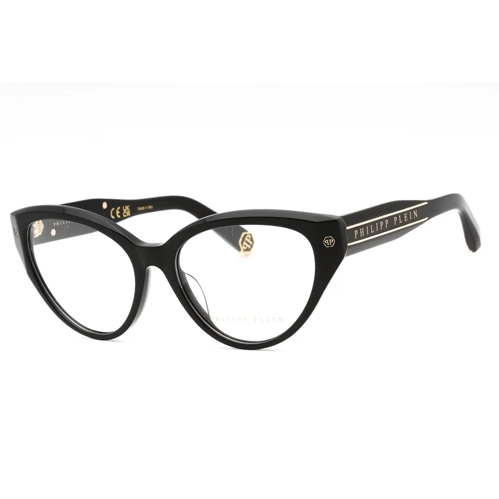 NWT PHILIPP PLEIN VPP052M 0700 Shiny Black Eyeglasses
